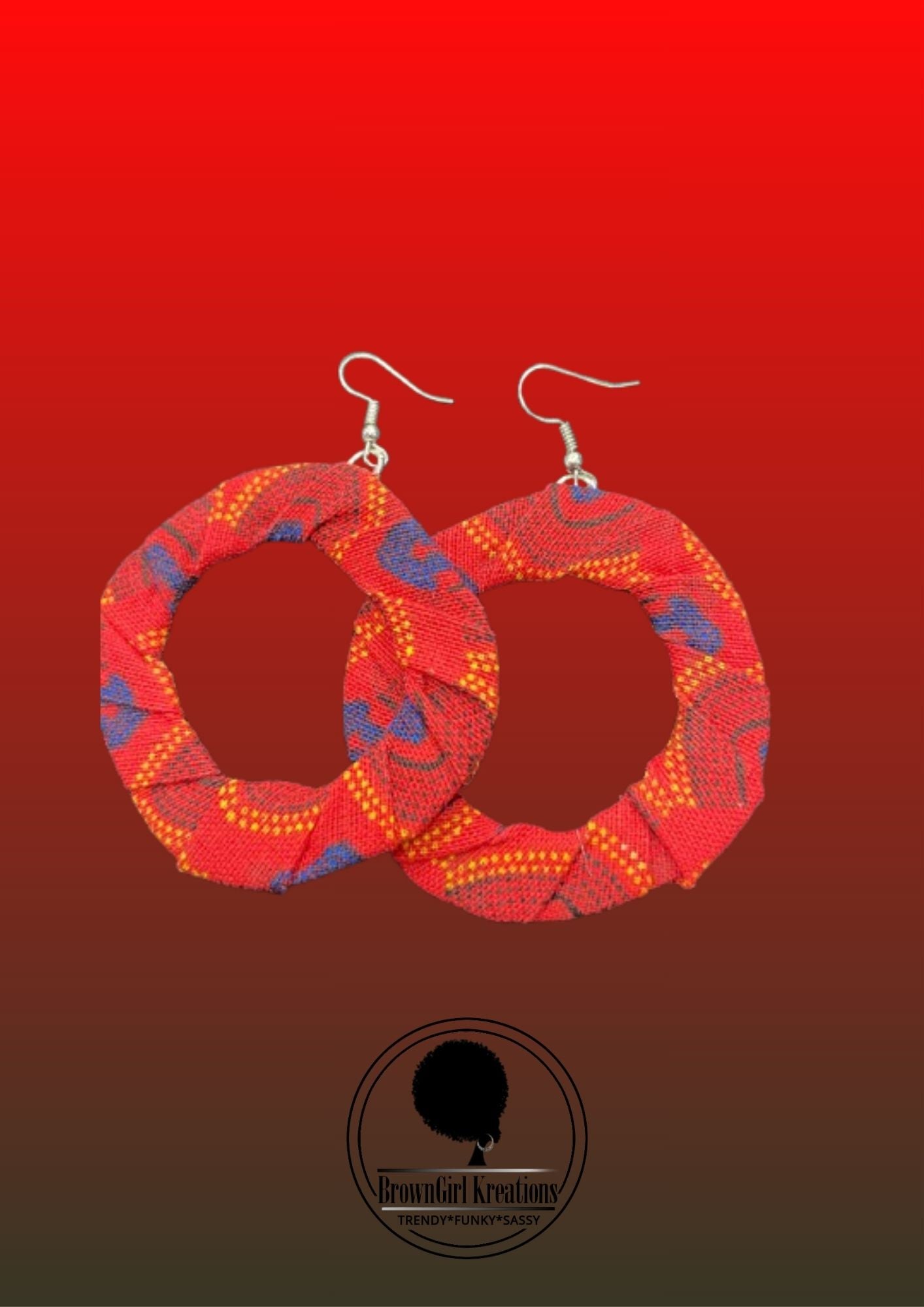 Colorful Earrings-Mixed with Red