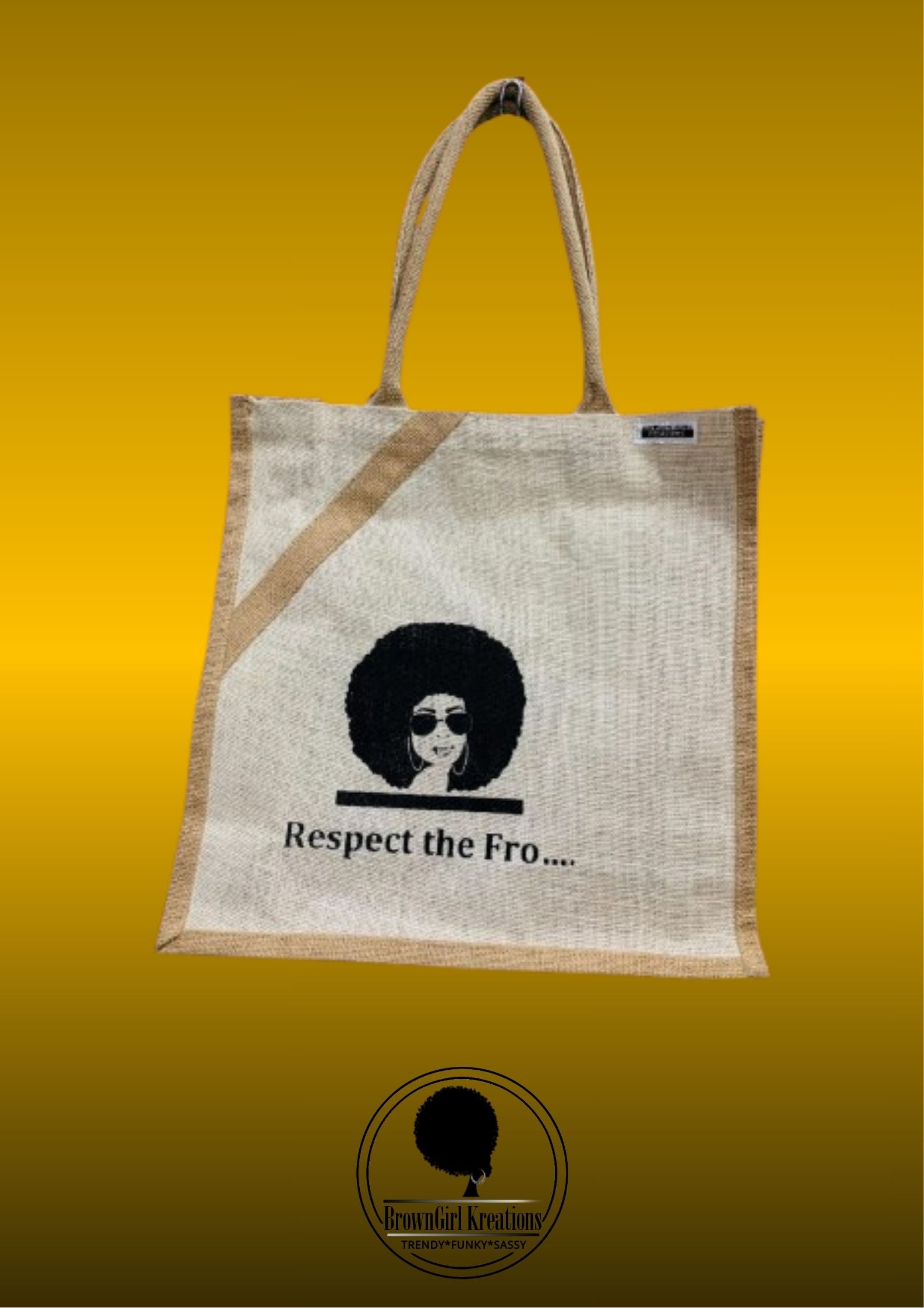 Bold Statement Bags-Respect the Fro