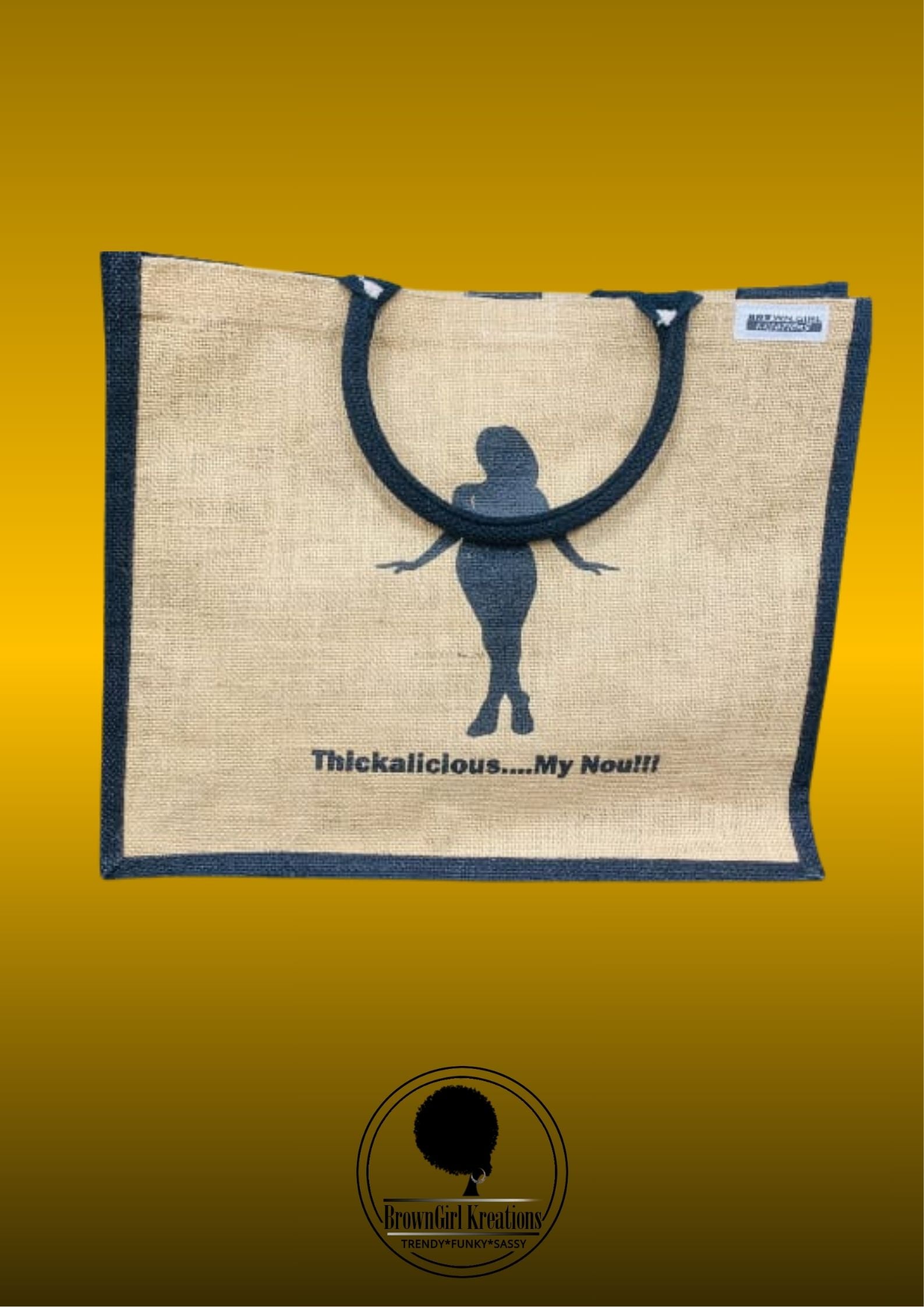 Bold Statement Bag-Black brown Thickalicious...My Nou!!!