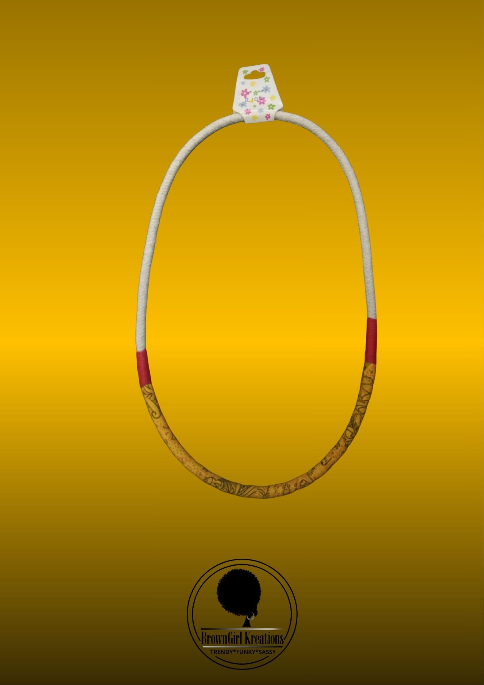 Necklaces Ropes-Yellow with Red