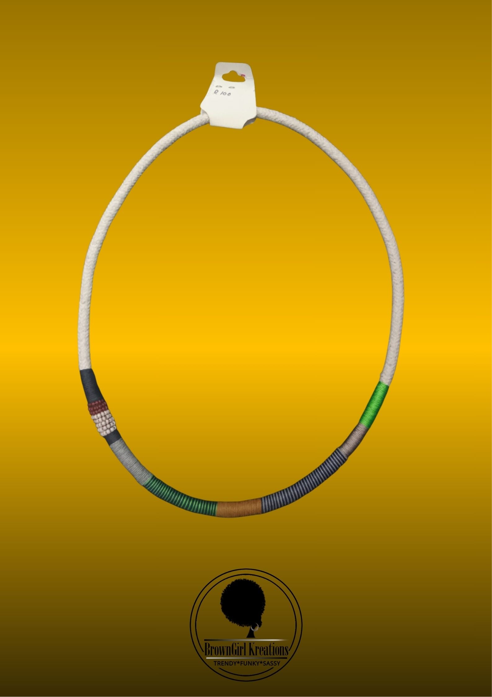 Necklaces Ropes-Mixed with Grey&Lime