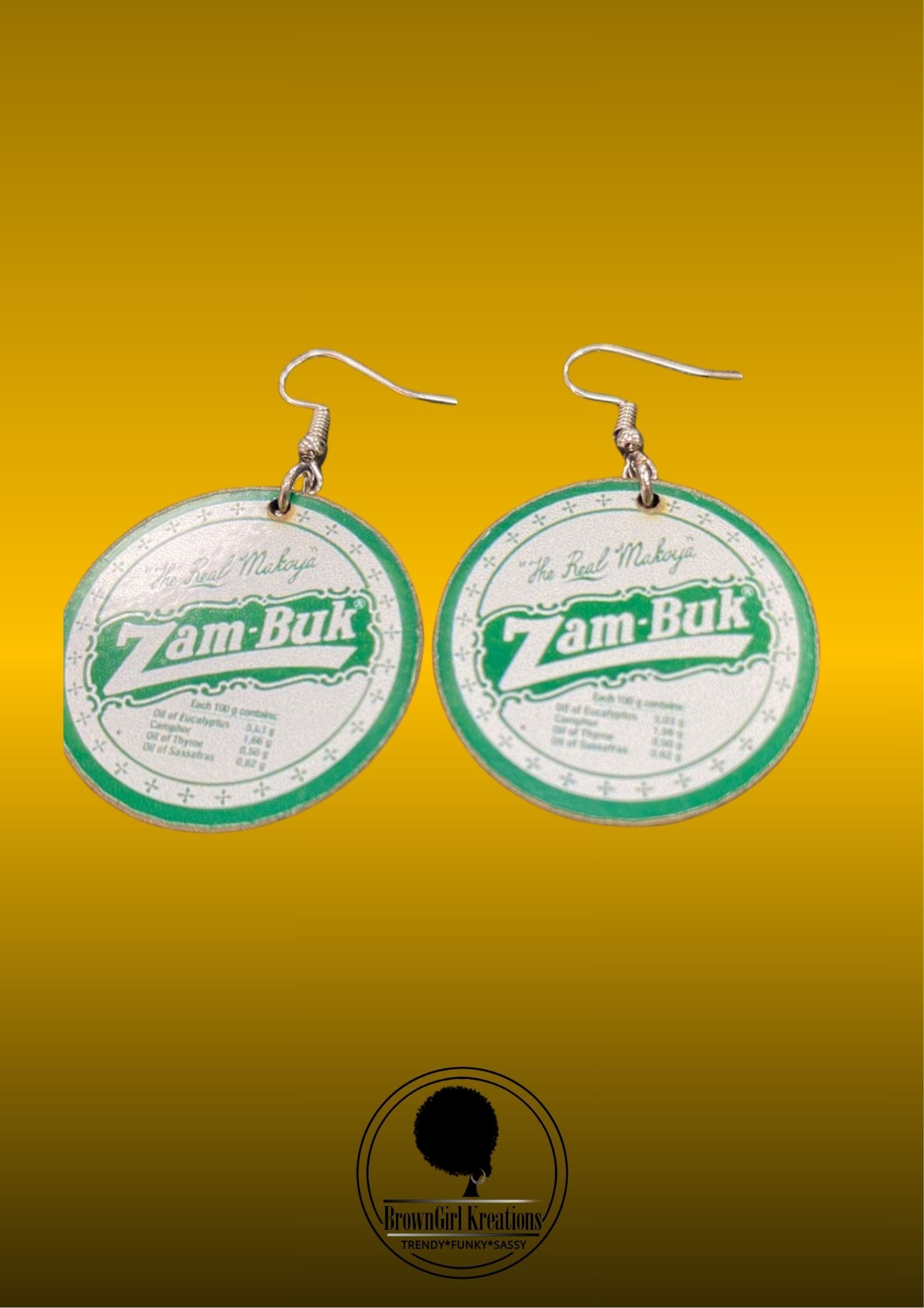 Branded Earrings Zam Buk