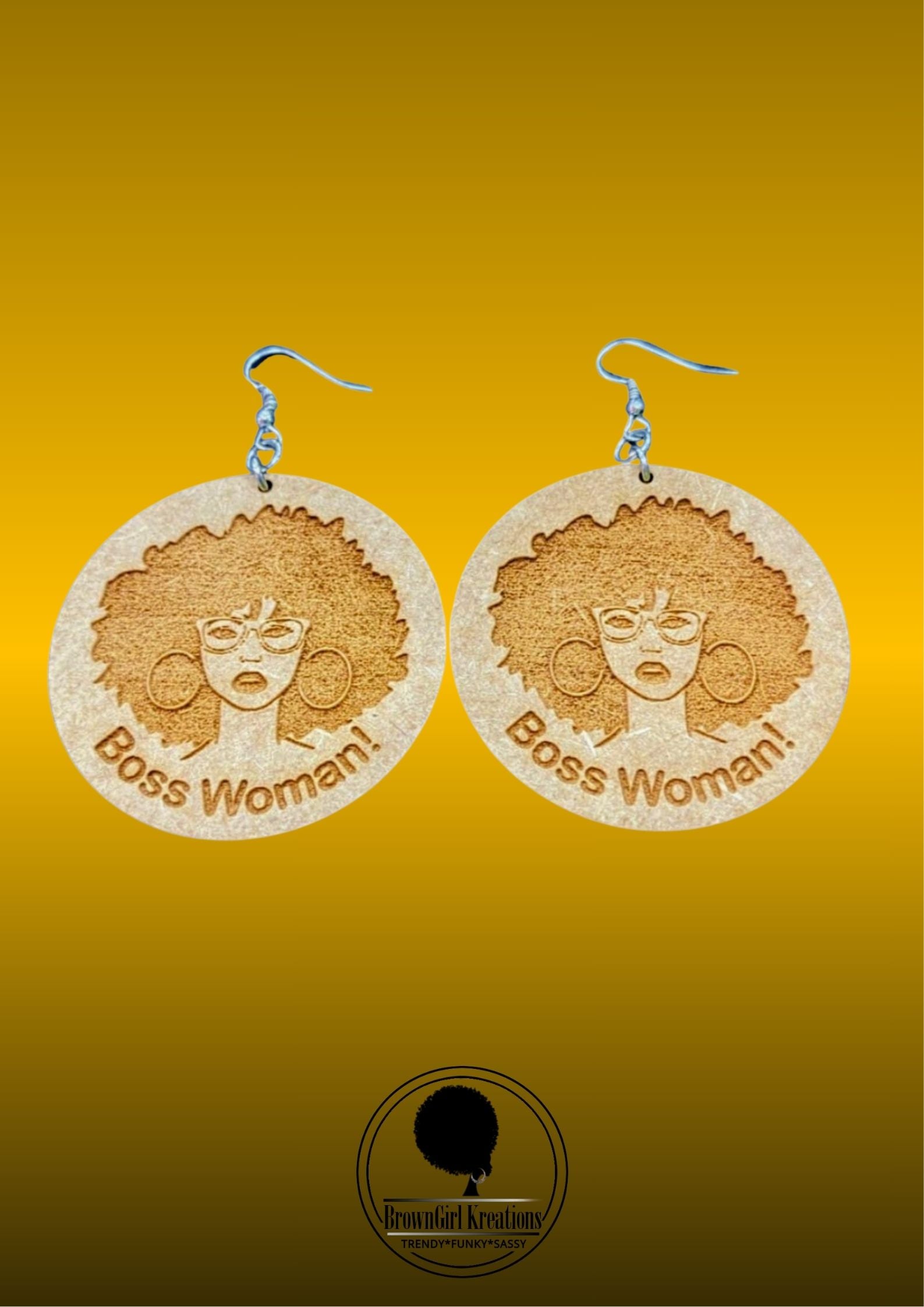 Bold Statement Earrings -Boss Woman!!!