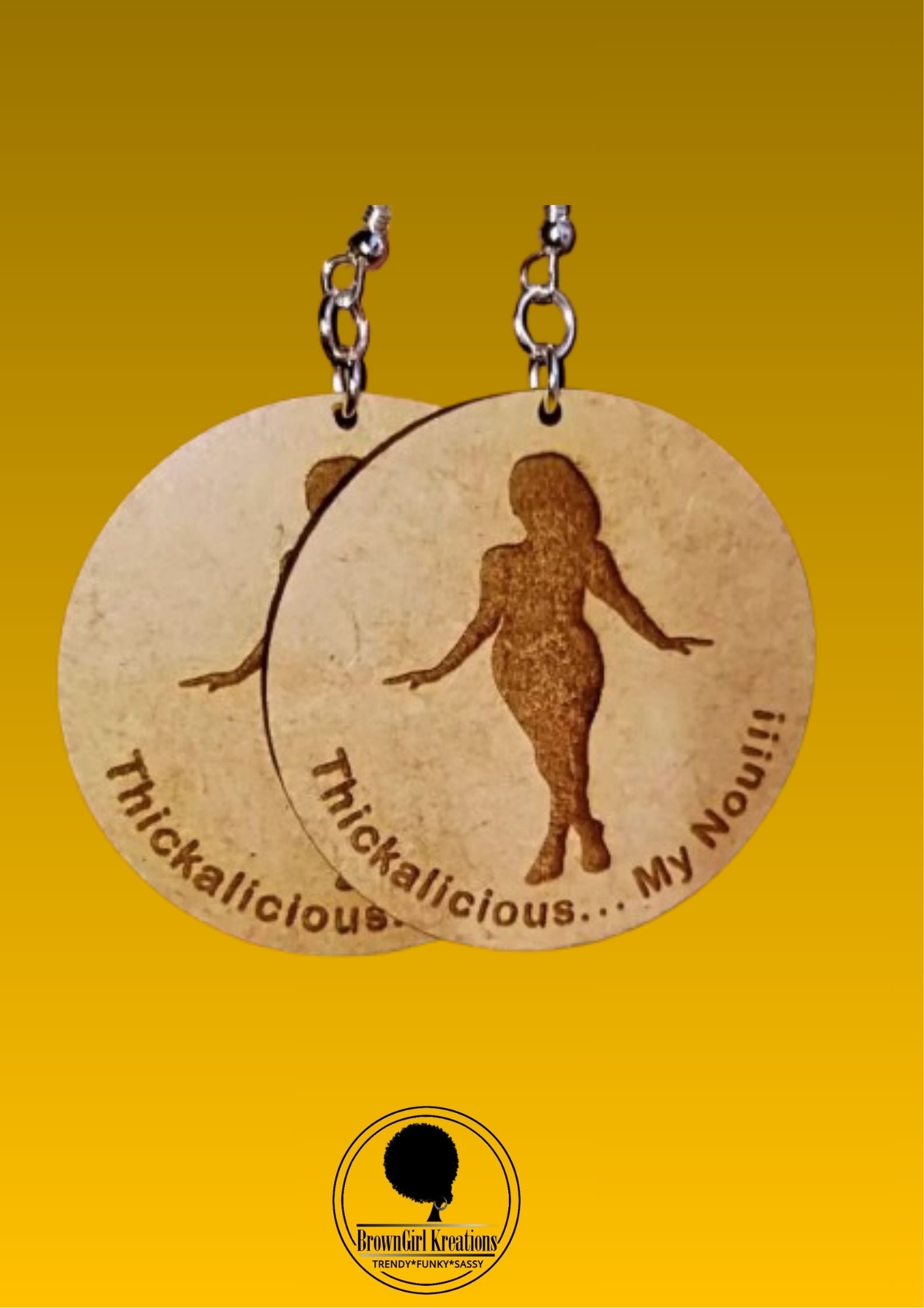 Bold Statement Thickalicious...My Nou Earrings!!