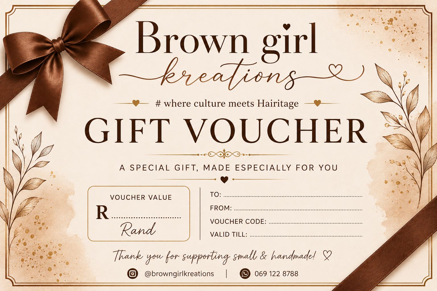 Brown Girl Kreations Gift Card