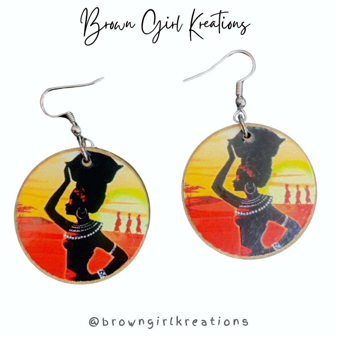 Colourful Earrings-MUSTARD