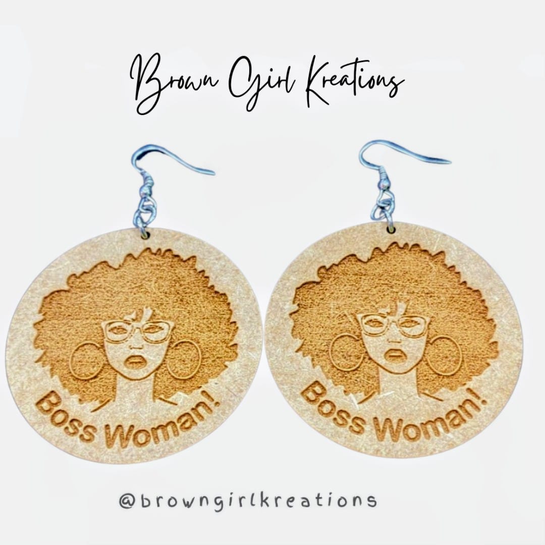 Bold Statement Earrings -Boss Woman!!!