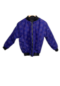 Unisex Bomber Jacket Blue with Red Circles
