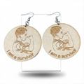 Bold Statement Earrings -I am a Survivor