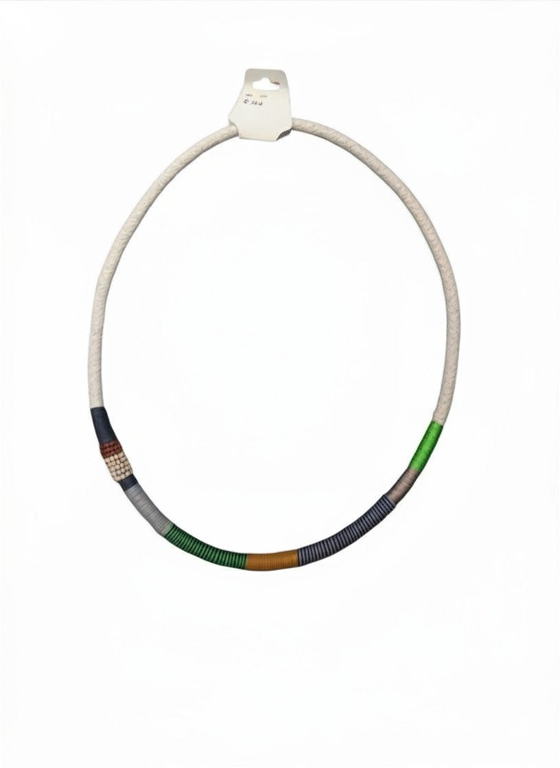 Necklaces Ropes-Mixed with Grey&Lime