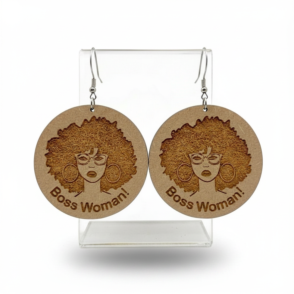 Bold Statement Earrings -Boss Woman!