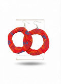 Colorful Earrings-Red and blue